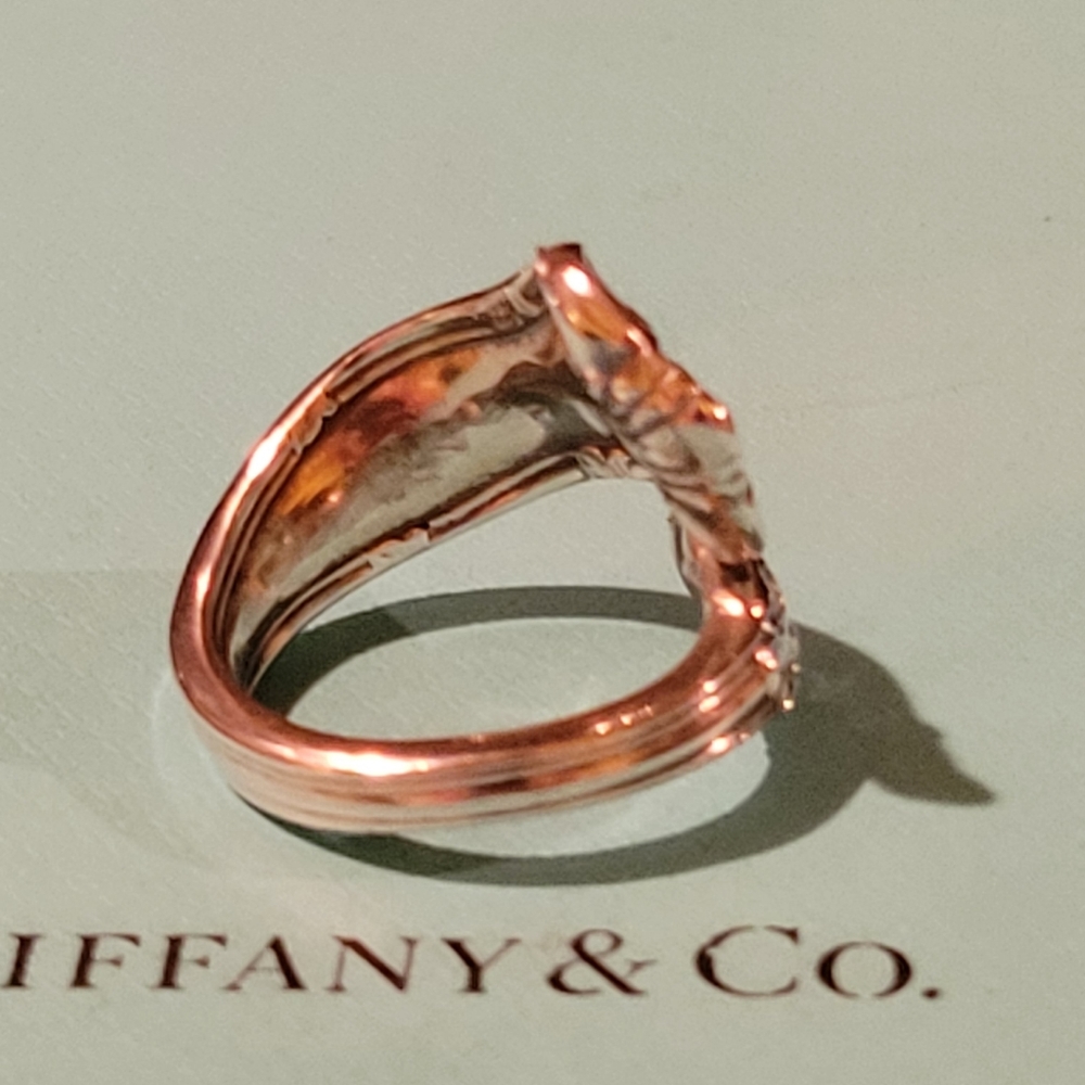 1961 Tiffany & Company Provence Spoon Ring in Sterling Silver #5 Vintage - Picture 6 of 15